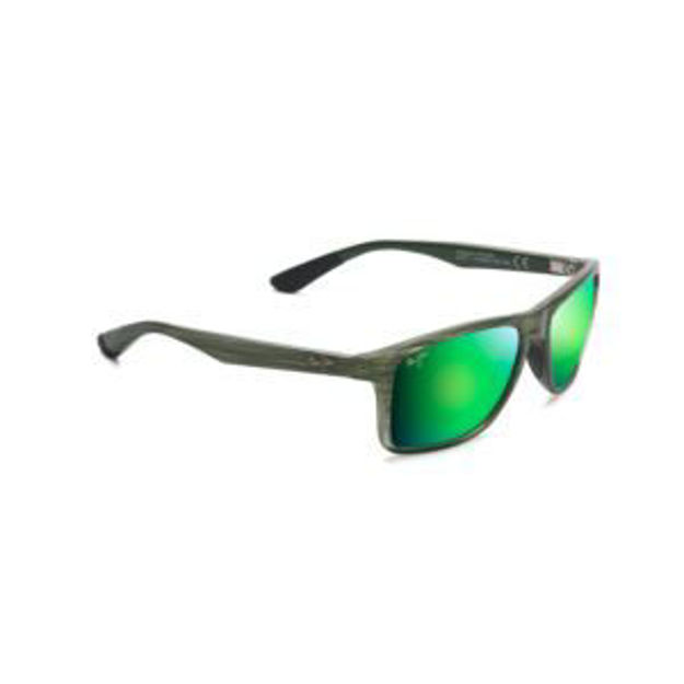 Picture of Onshore Polarized Sunglasses Olive Fade Frame MAUIGreen Lens