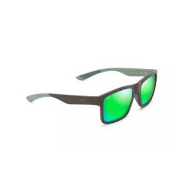 Picture of The Flats Polarized Sunglasses Brown Frame MAUIGreen Lens