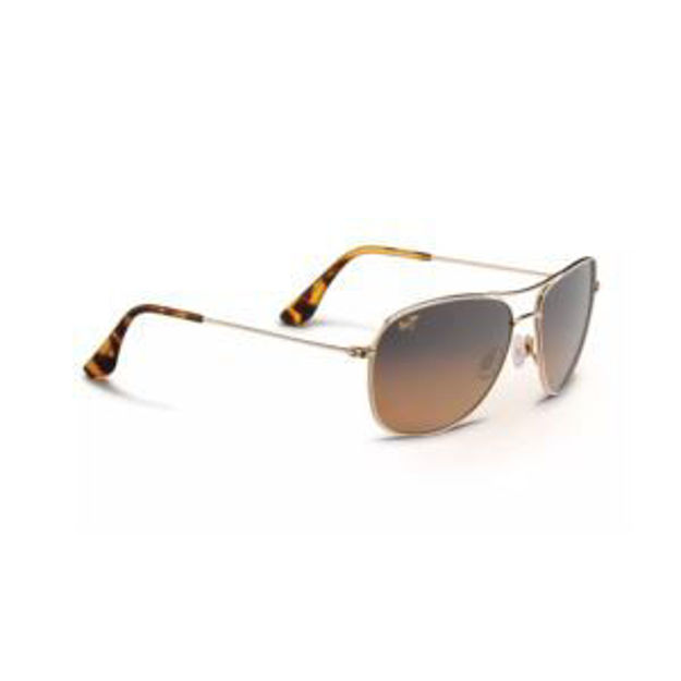 Picture of Cliff House Polarized Sunglasses Gold Frame HCL Bronze Lens