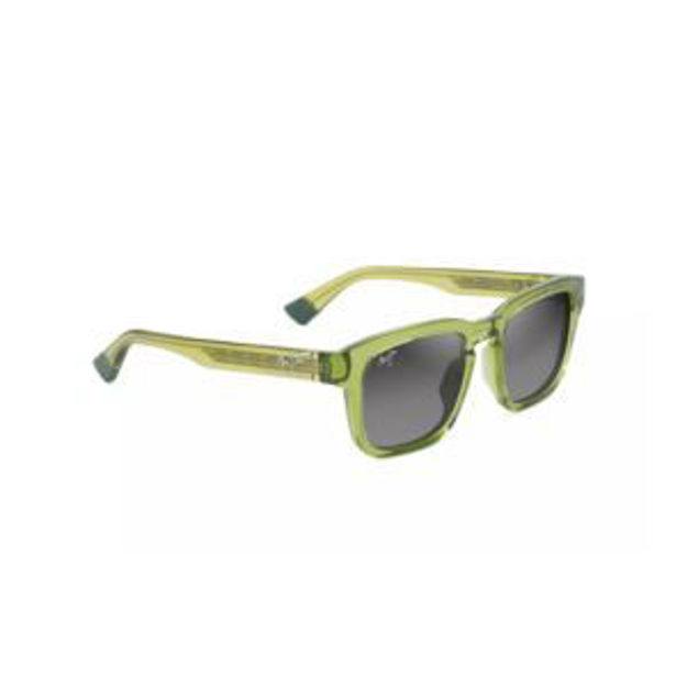 Picture of Maluhia Polarized Sunglasses Shiny Grass Green Frame Neutral Gray Lens