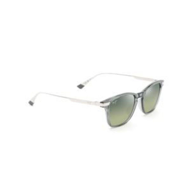 Picture of Mana'olana Polarized Sunglasses Shiny Gray Frame Maui HT Lens