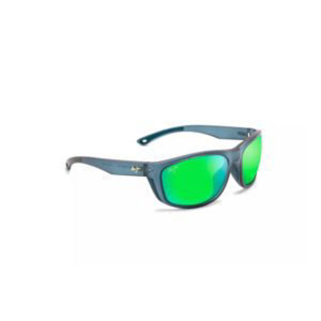 Picture of Nuu Landing Polarized Sunglasses Matte Teal Frame MAUIGreen Lens