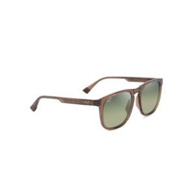 Picture of Kupa'a Polarized Sunglasses Shiny Light Brown Frame Maui HT Lens