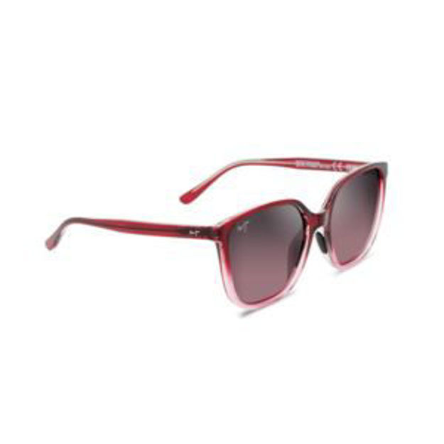 Picture of Good Fun Polarized Sunglasses Raspberry Fade Frame Maui Rose Lens