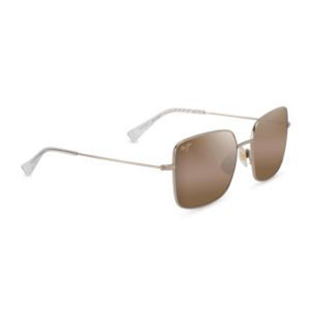 Picture of Lipine Polarized Sunglasses Shiny Light Gold Frame HCL Bronze Lens