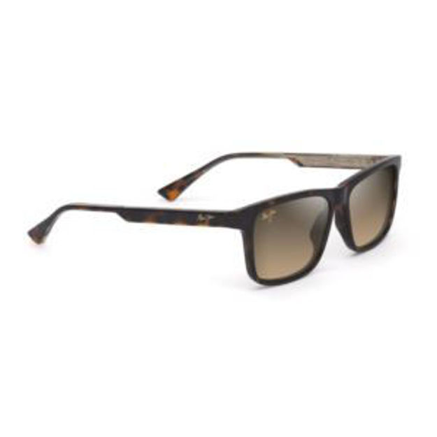 Picture of Okina Polarized Sunglasses Shiny Dark Havana Frame HCL Bronze Lens