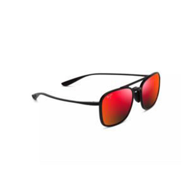 Picture of Keokea Polarized Sunglasses Red & Black Tortoise Frame Hawaii Lava Lens