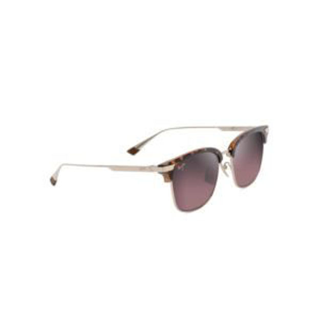 Picture of Kalaunu Asian Fit Polarized Sunglasses Shiny Red Havana Frame HCL Bronze Lens