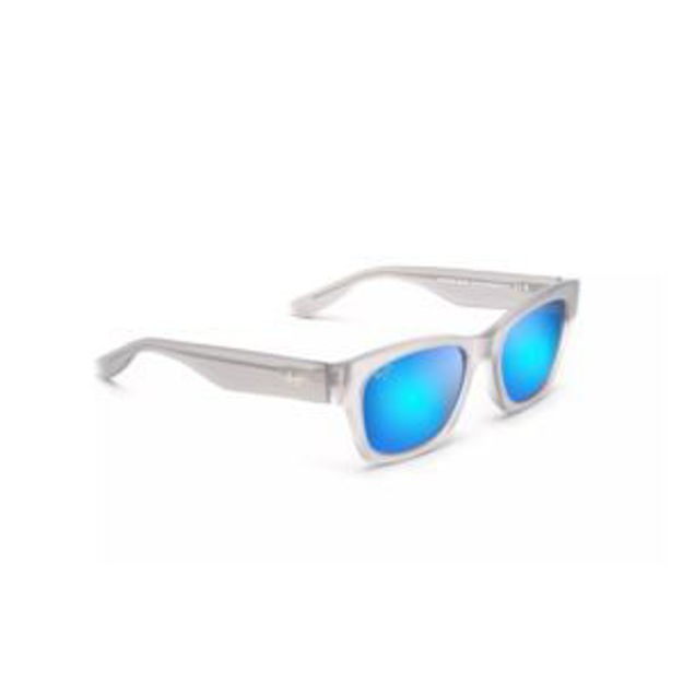 Picture of Valley Isle Polarized Sunglasses Gray Frame Blue Hawaii Lens