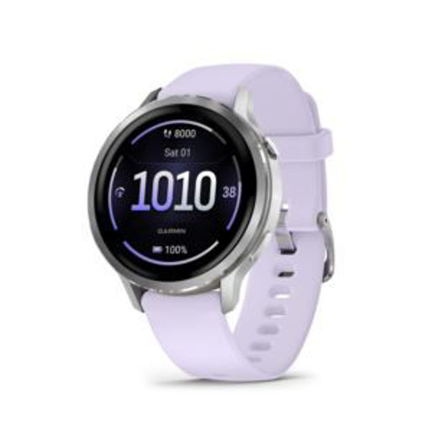 Picture of Venu 4 GPS Health & Fitness Smartwatch - 41mm Silver w/ Periwinkle Band