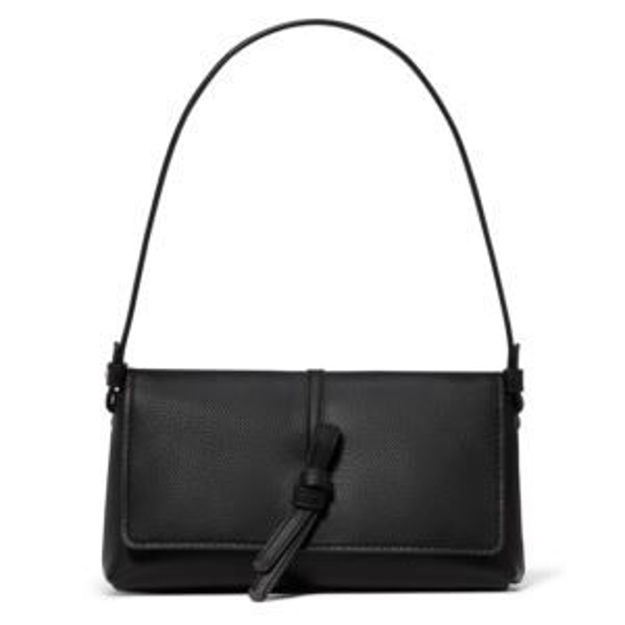 Picture of Loop Small Flap Shoulder Bag - Black