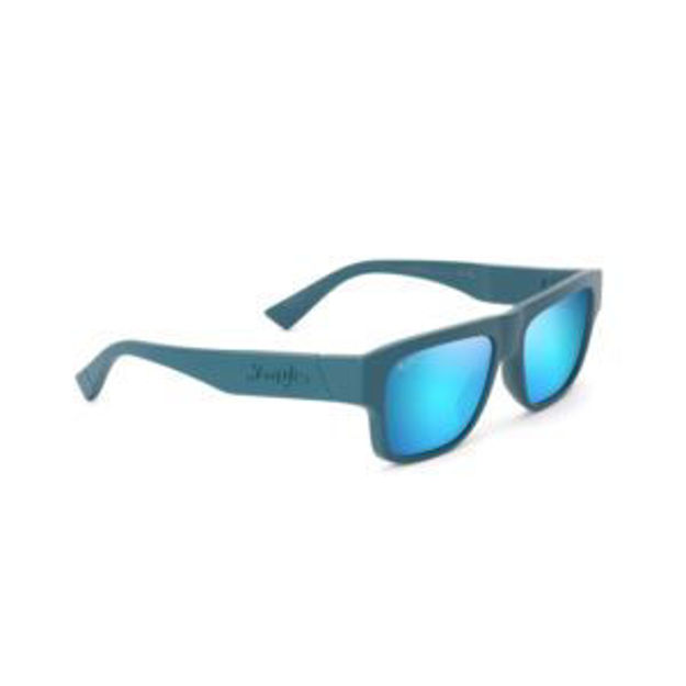 Picture of Kokua Polarized Sunglasses Matte Petrol Blue Frame Blue Hawaii Lens