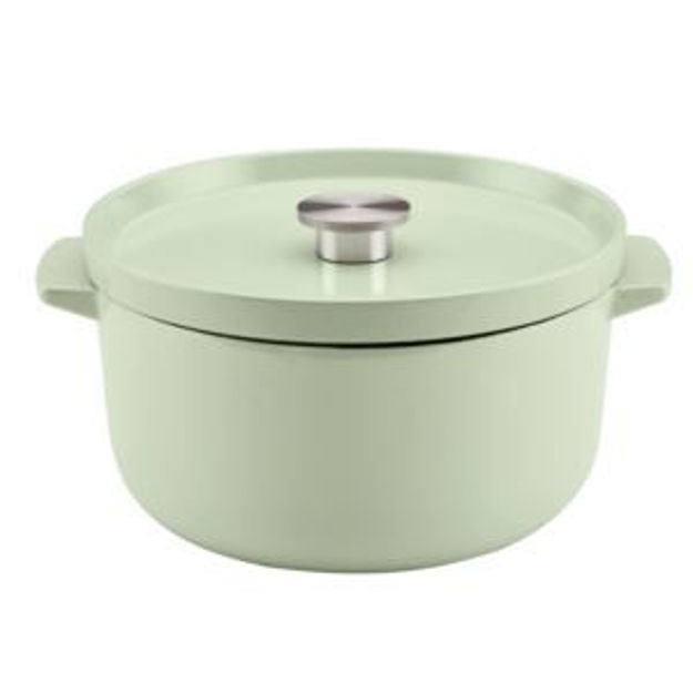 Picture of 6qt Enamel Cast Iron Round Dutch Oven Pistachio