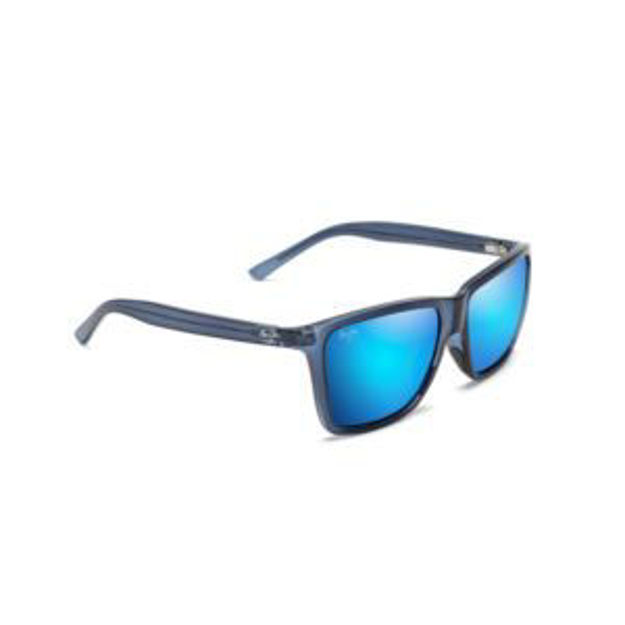 Picture of Cruzem Polarized Sunglasses Dark Translucent Blue Frame Blue Hawaii Lens