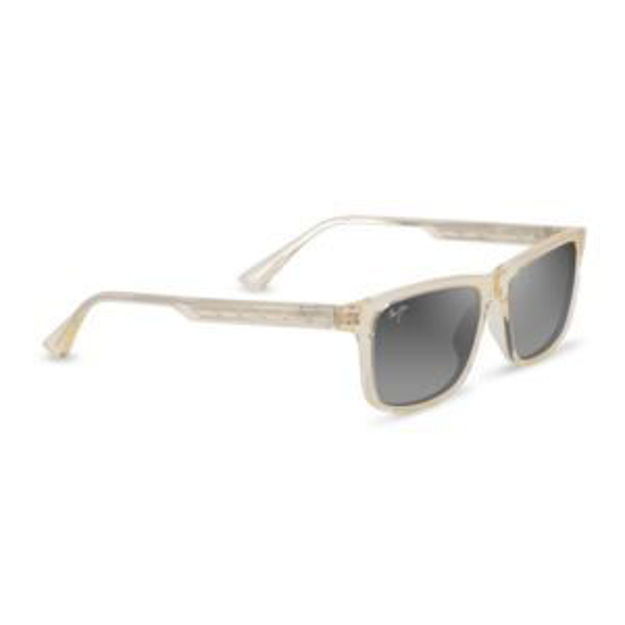 Picture of Okina Polarized Sunglasses Shiny Transparent Lt Yellow Frame Neutral Gray Lens