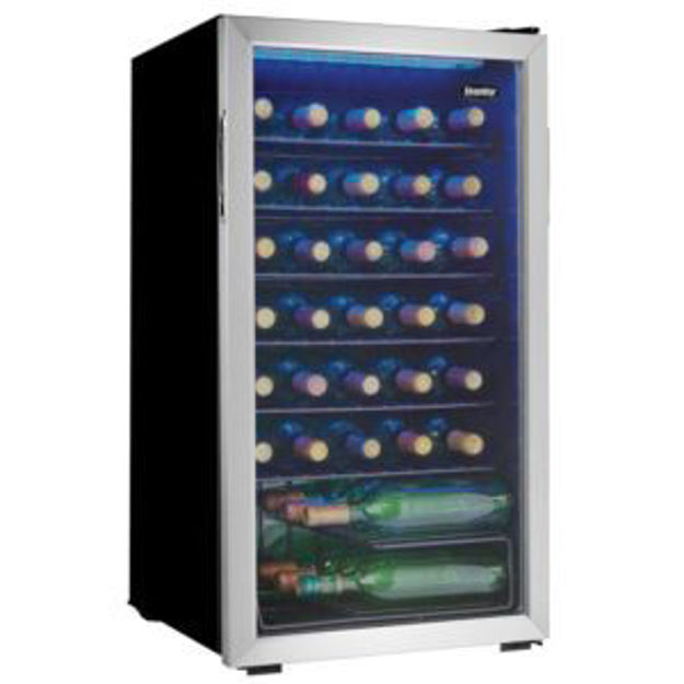 Picture of 36 Bottle Wine Cooler - Black/SS
