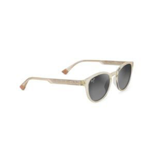 Picture of Hiehie Polarized Sunglasses Shiny Yellow Frame Neutral Gray Lens