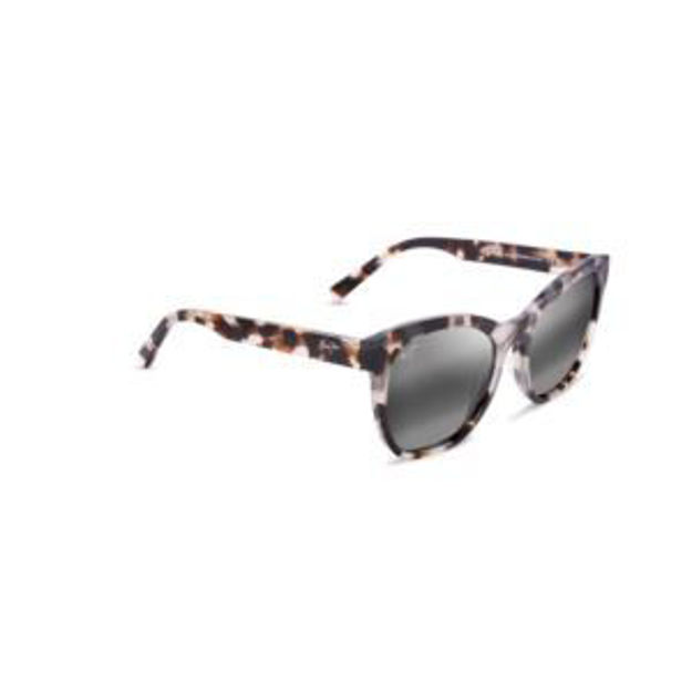 Picture of Alulu Lane Polarized Sunglasses White Tokyo Tortoise Frame Neutral Gray Lens