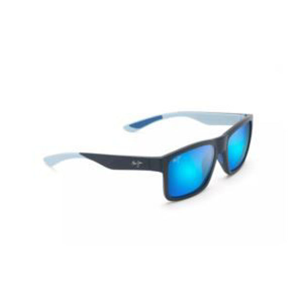 Picture of The Flats Polarized Sunglasses Navy Frame Blue Hawaii Lens