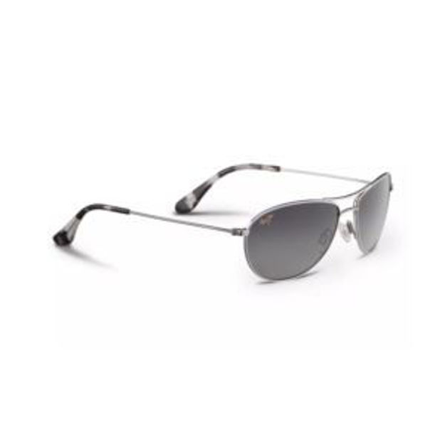 Picture of Baby Beach Polarized Sunglasses Silver Frame Neutral Gray Lens