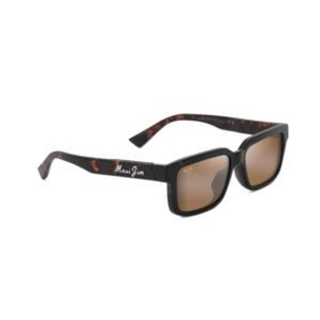Picture of Hiapo Asian Fit Polarized Sunglasses Matte Dark Havana Frame HCL Bronze Lens