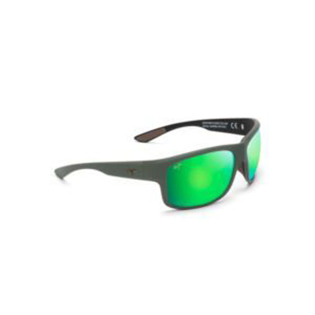 Picture of Southern Cross Polarized Sunglasses Matte Khaki Frame MAUIGreen Lens