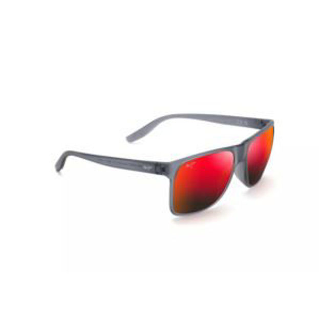 Picture of Pailolo Polarized Sunglasses Matte Gray Frame Hawaii Lava Lens
