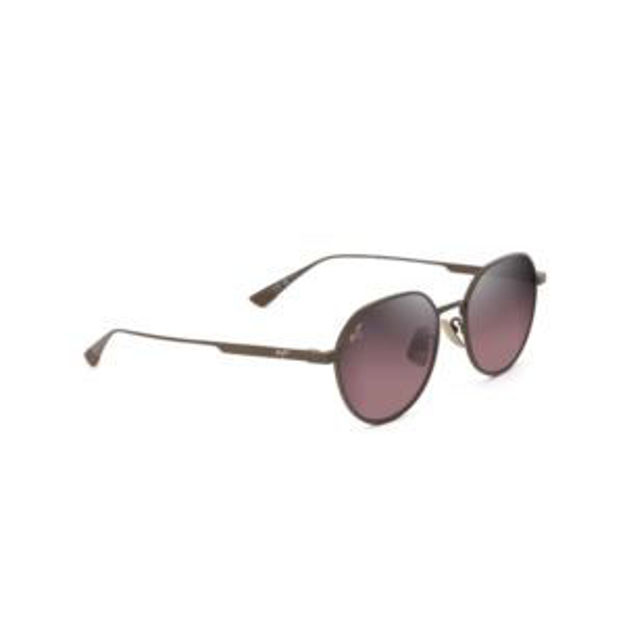 Picture of Kaulana Asian Fit Polarized Sunglasses Shiny Rose Frame Maui Rose Lens