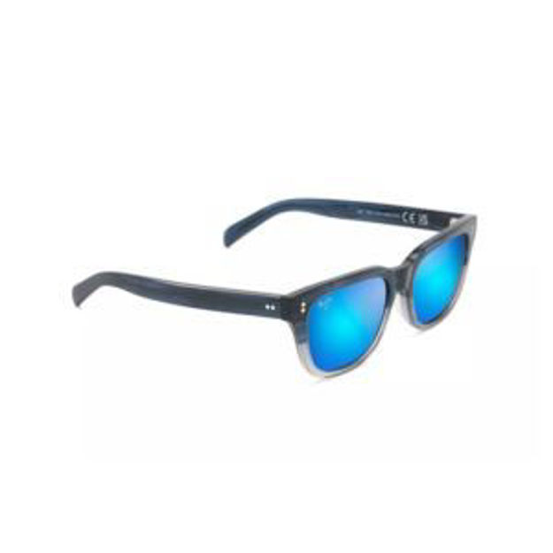 Picture of Likeke Polarized Sunglasses Blue & Gray Frame Blue Hawaii Lens