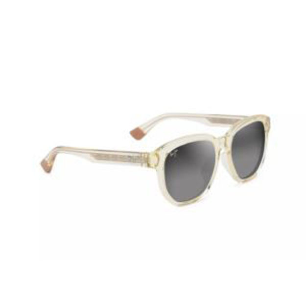 Picture of Akahai AF Polarized Sunglasses Shiny Trans Yellow Neutral Gray Lens