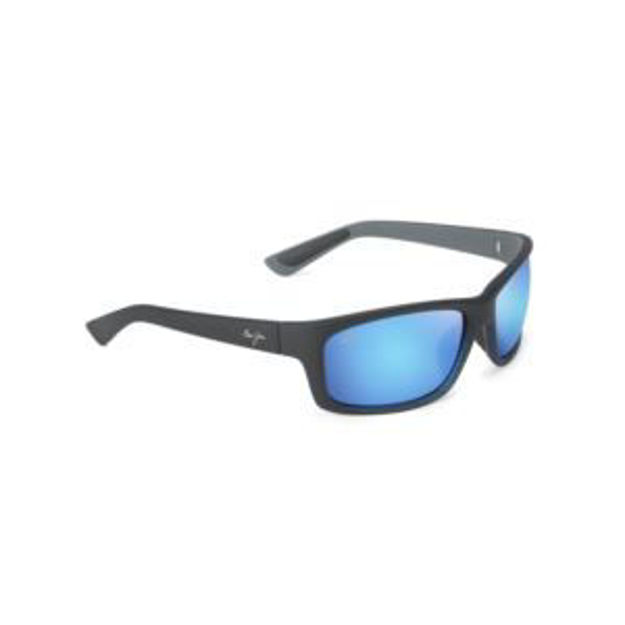 Picture of Kanaio Coast Polarized Sunglasses Matte Blue Frame Blue Hawaii Lens