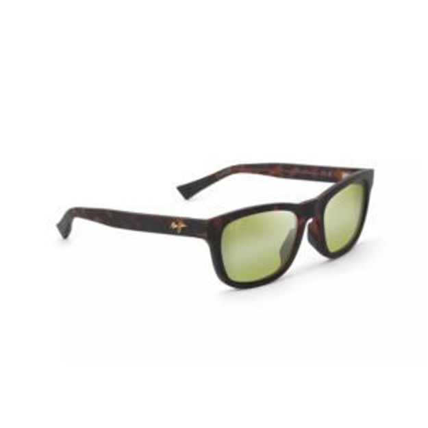 Picture of Kapi'i Polarized Sunglasses Matte Dark Havana Frame Maui HT Lens