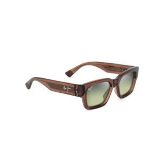 Picture of Kenui Polarized Sunglasses Shiny Light Brown Frame Maui HT Lens