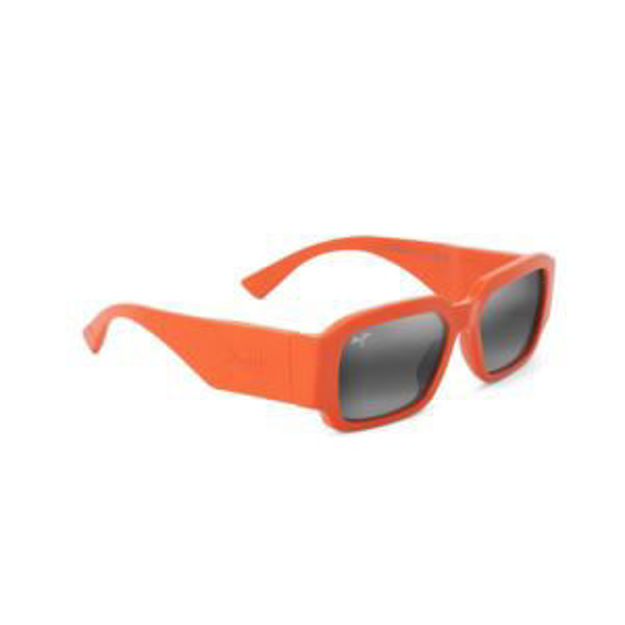 Picture of Kupale Polarized Sunglasses Shiny Orange Frame Neutral Gray Lens