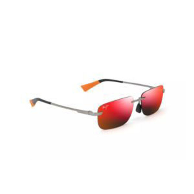 Picture of Lanakila Polarized Sunglasses Shiny Ruthenium Hawaii Lava Lens