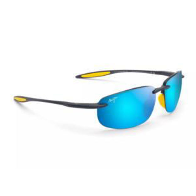 Picture of Ho'okipa Ultra Polarized Sunglasses Matte Dark Blue Frame Blue Hawaii Lens