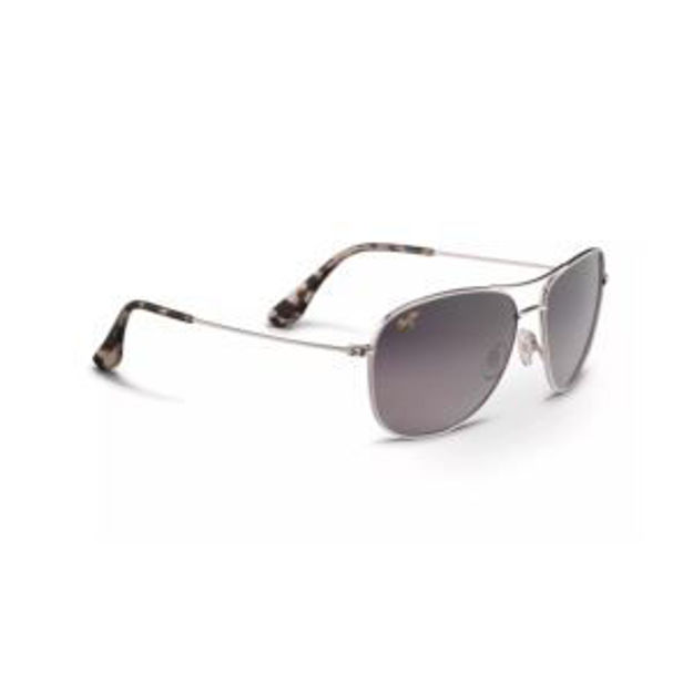 Picture of Cliff House Polarized Sunglasses Silver Frame Neutral Gray Lens