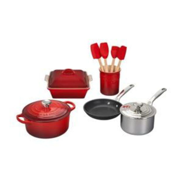 Picture of 12pc Cookware and Accessory Set - Cerise
