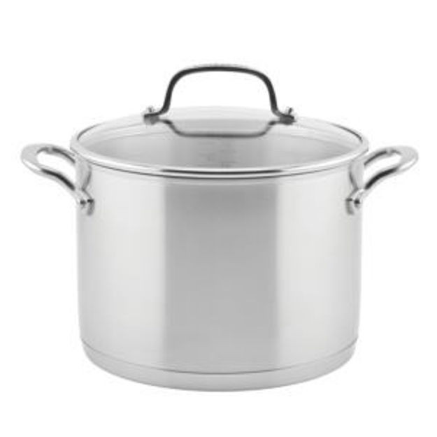 Picture of 8qt Stainless Steel 3-Ply Stockpot w/ Lid