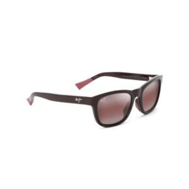 Picture of Kapi'i Polarized Sunglasses Shiny Red Frame Maui Rose Lens