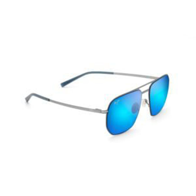 Picture of Shark's Cove Polarized Sunglasses Dove Gray Frame Blue Hawaii Lens