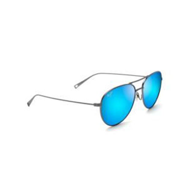 Picture of Walaka Polarized Sunglasses Dove Gray Frame Blue Hawaii Lens