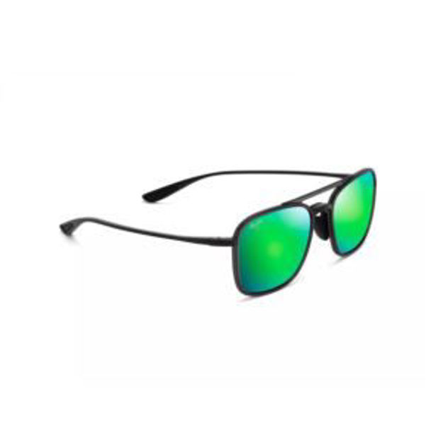 Picture of Keokea Polarized Sunglasses Translucent Gray Frame MAUIGreen Lens