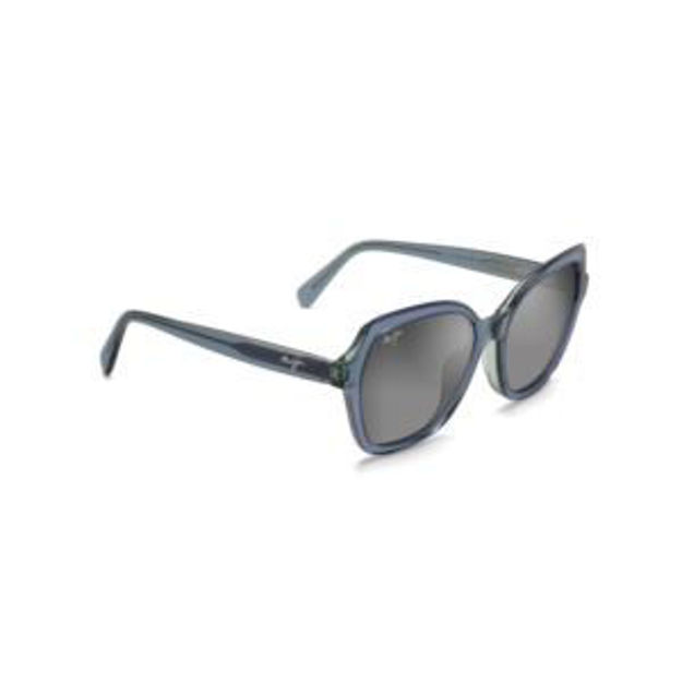 Picture of Mamane Polarized Sunglasses Teal Frame Neutral Gray Lens