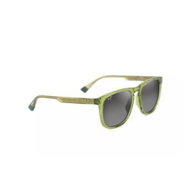 Picture of Kupa'a Polarized Sunglasses Shiny Grass Green Frame Neutral Gray Lens