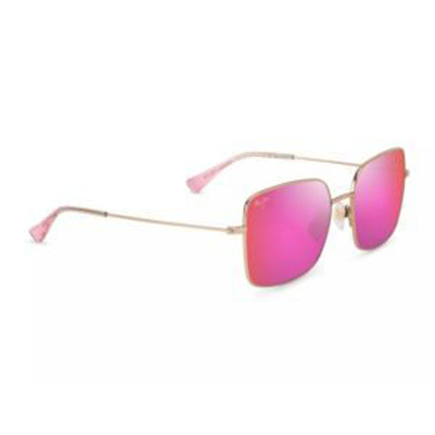 Picture of Lipine Polarized Sunglasses Shiny Rose Gold Frame MAUI Sunrise Lens