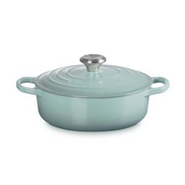 Picture of 3.5qt Signature Cast Iron Round Wide Dutch Oven Sea Salt