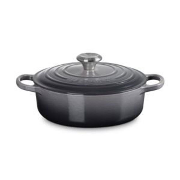 Picture of 3.5qt Signature Cast Iron Round Wide Dutch Oven Oyster