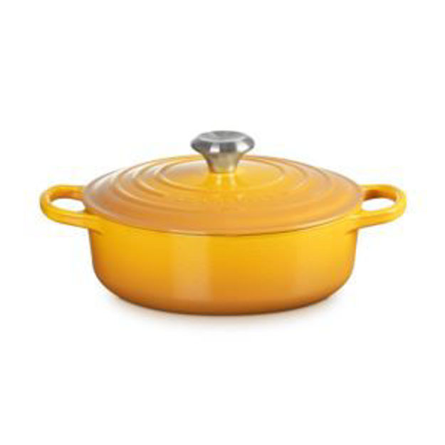 Picture of 3.5qt Signature Cast Iron Round Wide Dutch Oven Nectar