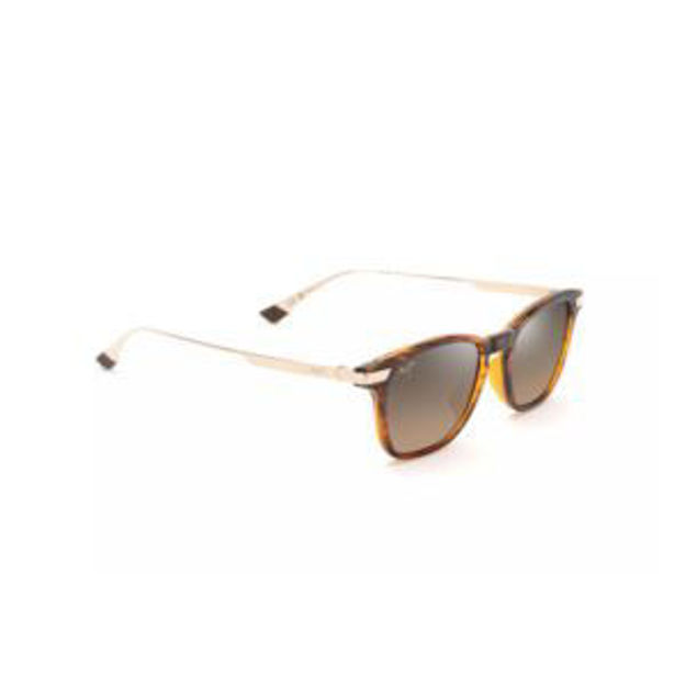 Picture of Mana'olana Polarized Sunglasses Shiny Dark Havana Frame HCL Bronze Lens